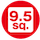 9.5sq.