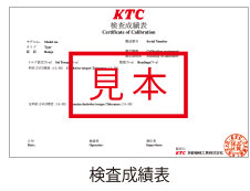 検査成績表サンプル